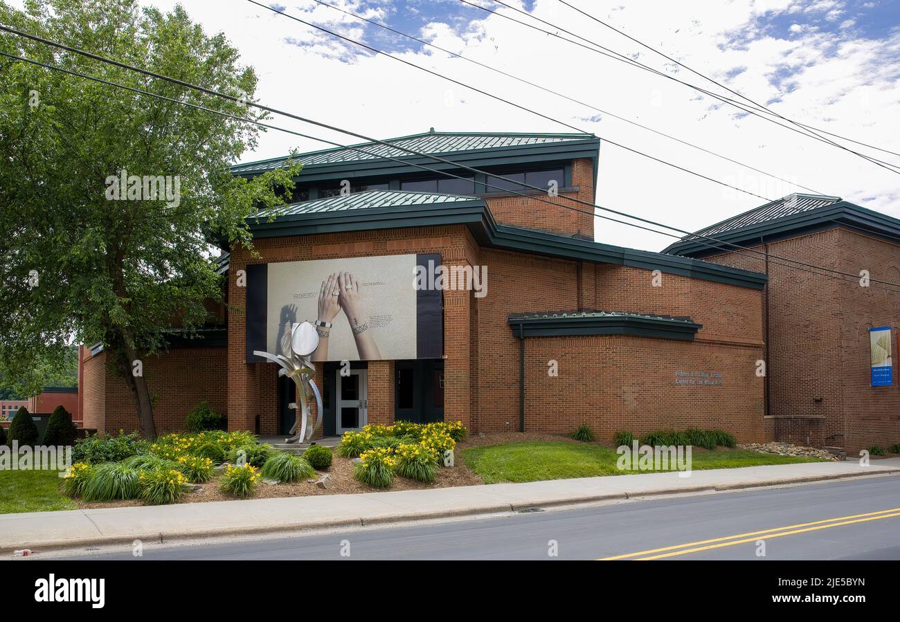 BOONE, NC, USA-20 GIUGNO 2022: Appalachian state University Center for Visual Arts Foto Stock