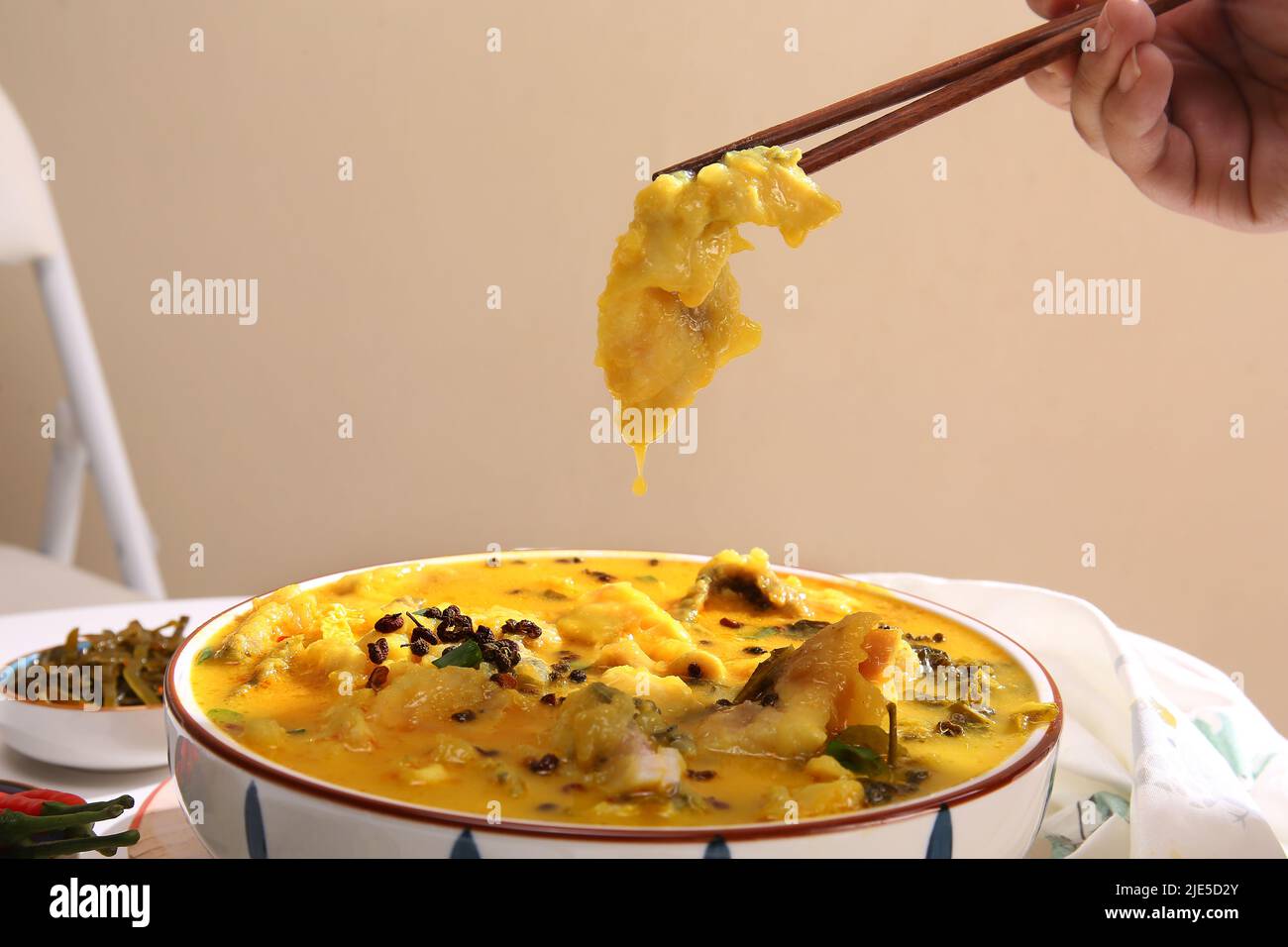 Bollito di filetto di pesce Foto Stock