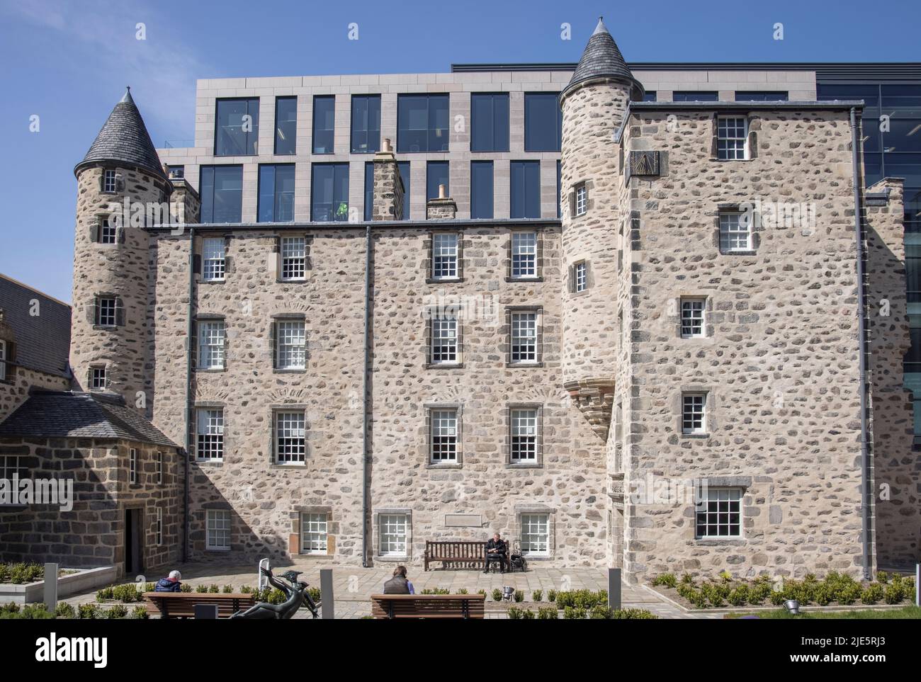 la casa cittadina di skenes è la più antica residenza di aberdeen in scozia Foto Stock