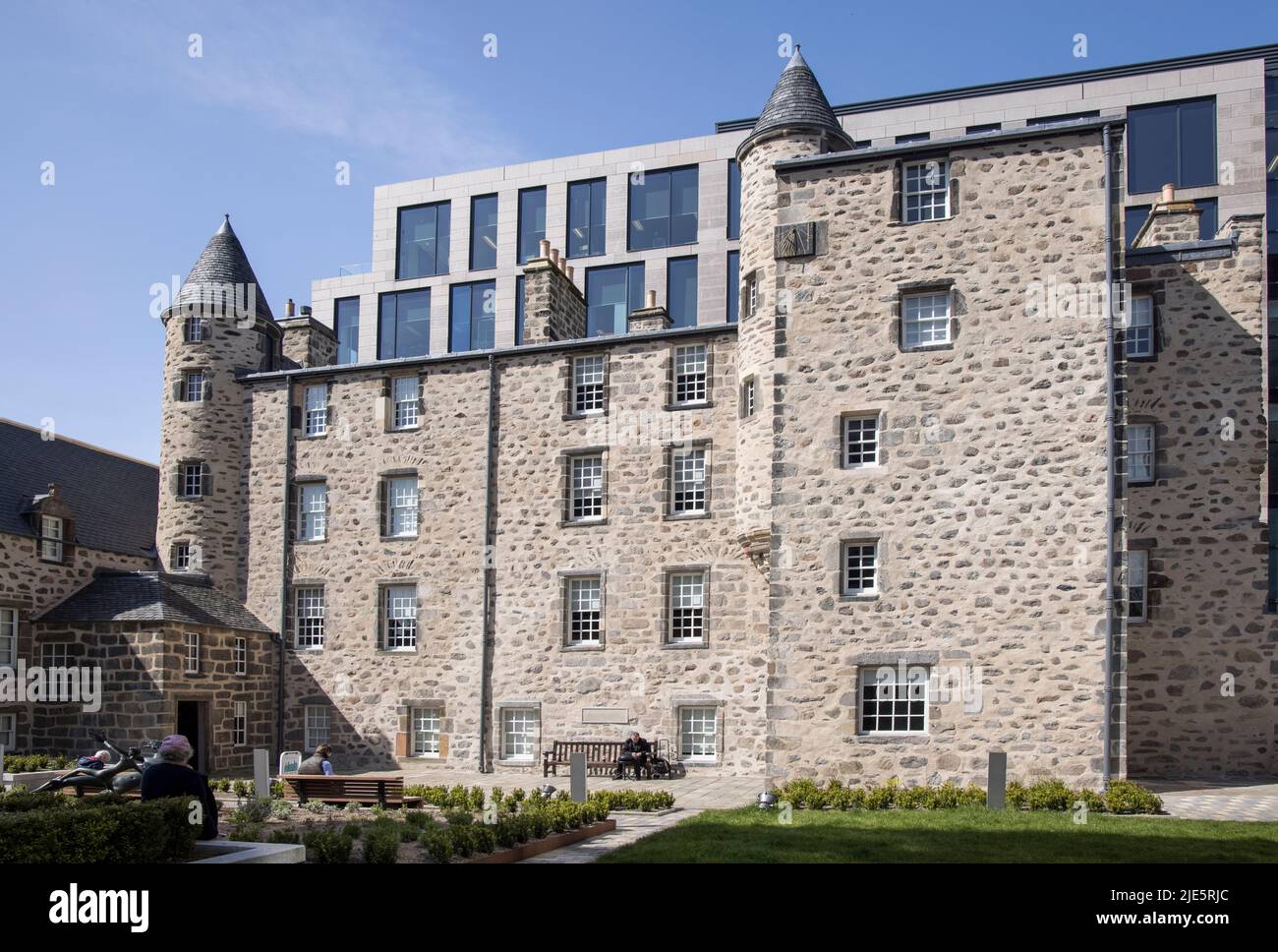 la casa cittadina di skenes è la più antica residenza di aberdeen in scozia Foto Stock