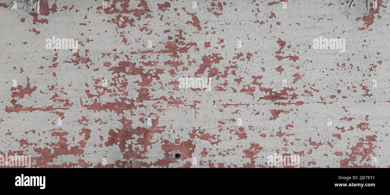 bianco cracked shabby vernice sfondo astratto Foto Stock