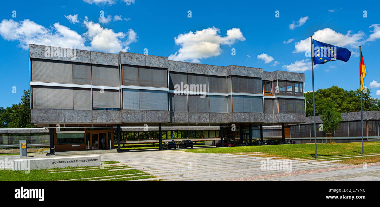 Corte costituzionale federale (Bundesverfassungsgericht) a Karlsruhe. Germania, Baden Württemberg, Europa Foto Stock