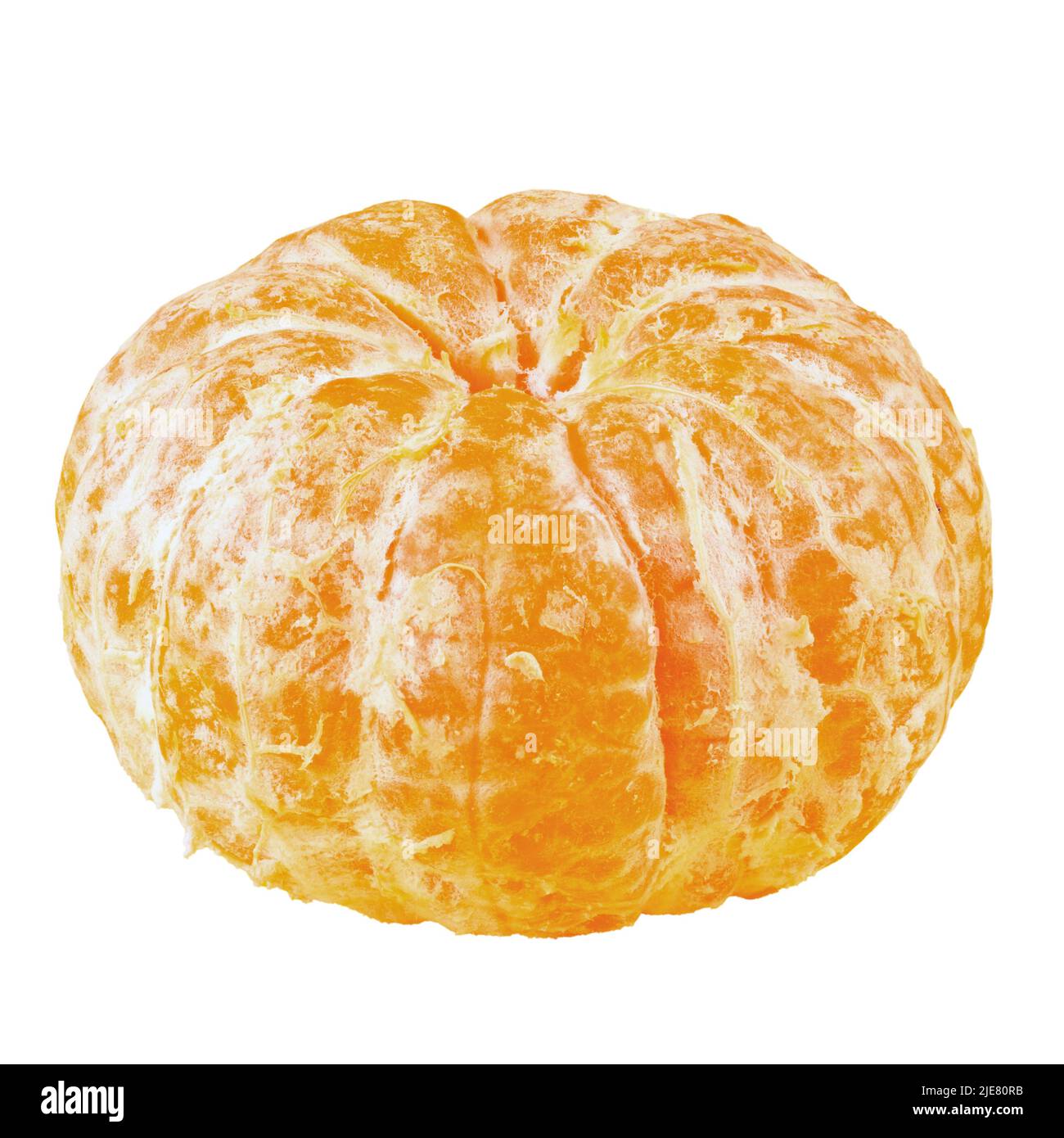 Mandarino fresco. Mandarino arance frutta isolato su sfondo bianco. Il file contiene il percorso di ritaglio. Foto Stock