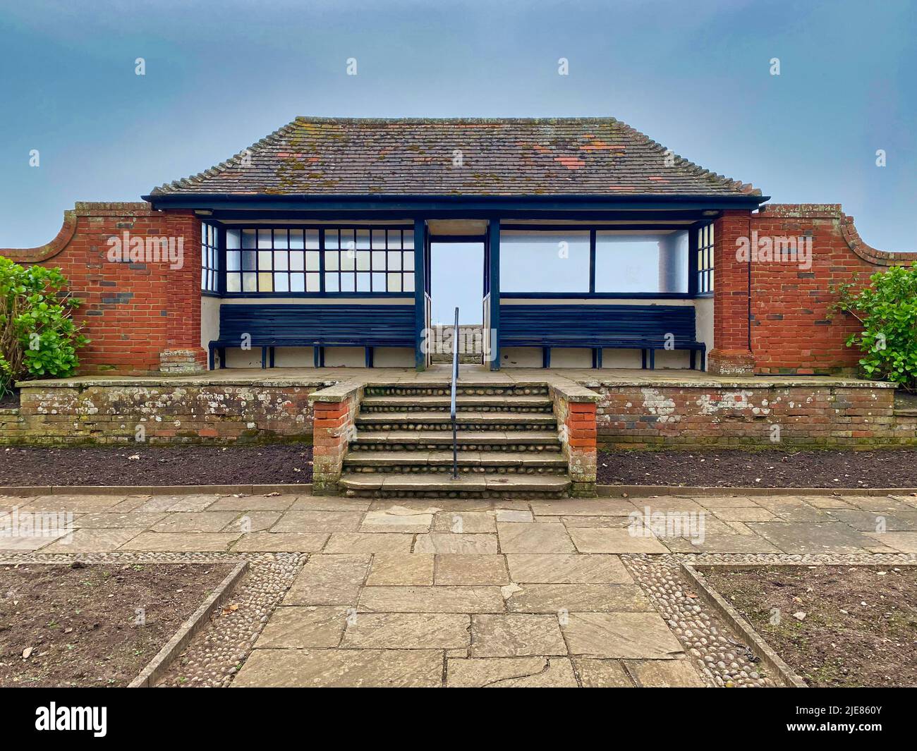 Connaught Gardens rifugio a Sidmouth Foto Stock