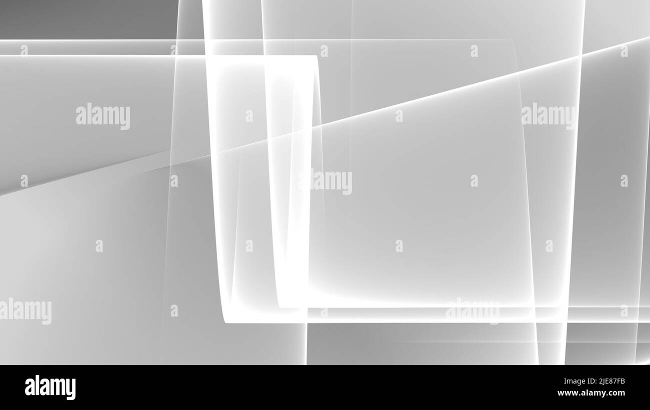 Sfondo astratto Monocromo 8K chiaro, scuro, nero, bianco, grigio, raggio, laser, nebbia, strisce, griglia, quadrato, gradiente Foto Stock