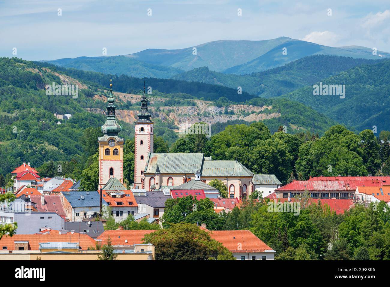 Città vecchia di Banska Bystrica, Slovacchia Foto Stock