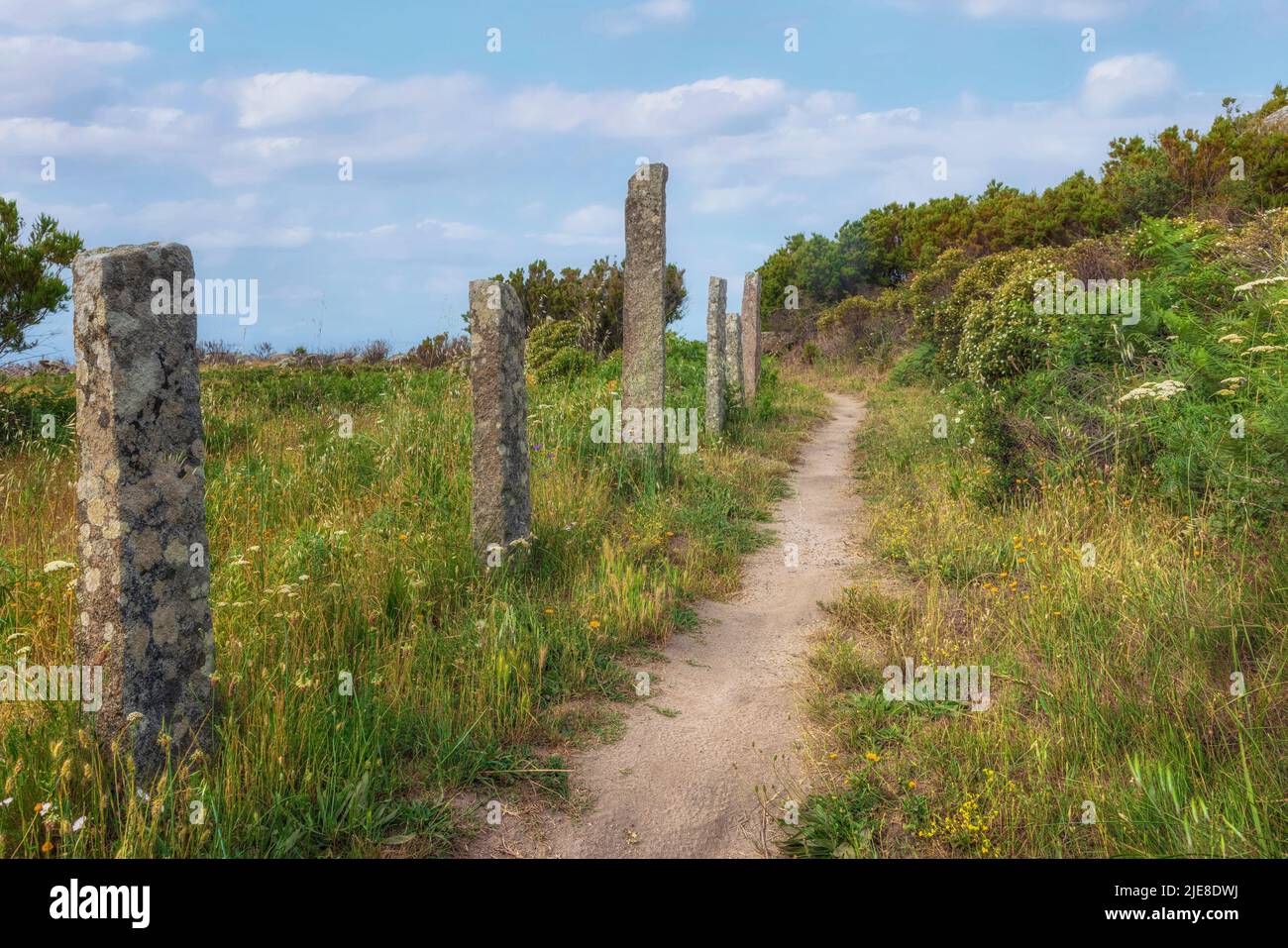 Via del Granito, San Piero, campo nell'Elba, Elba, Toscana, Italia Foto Stock