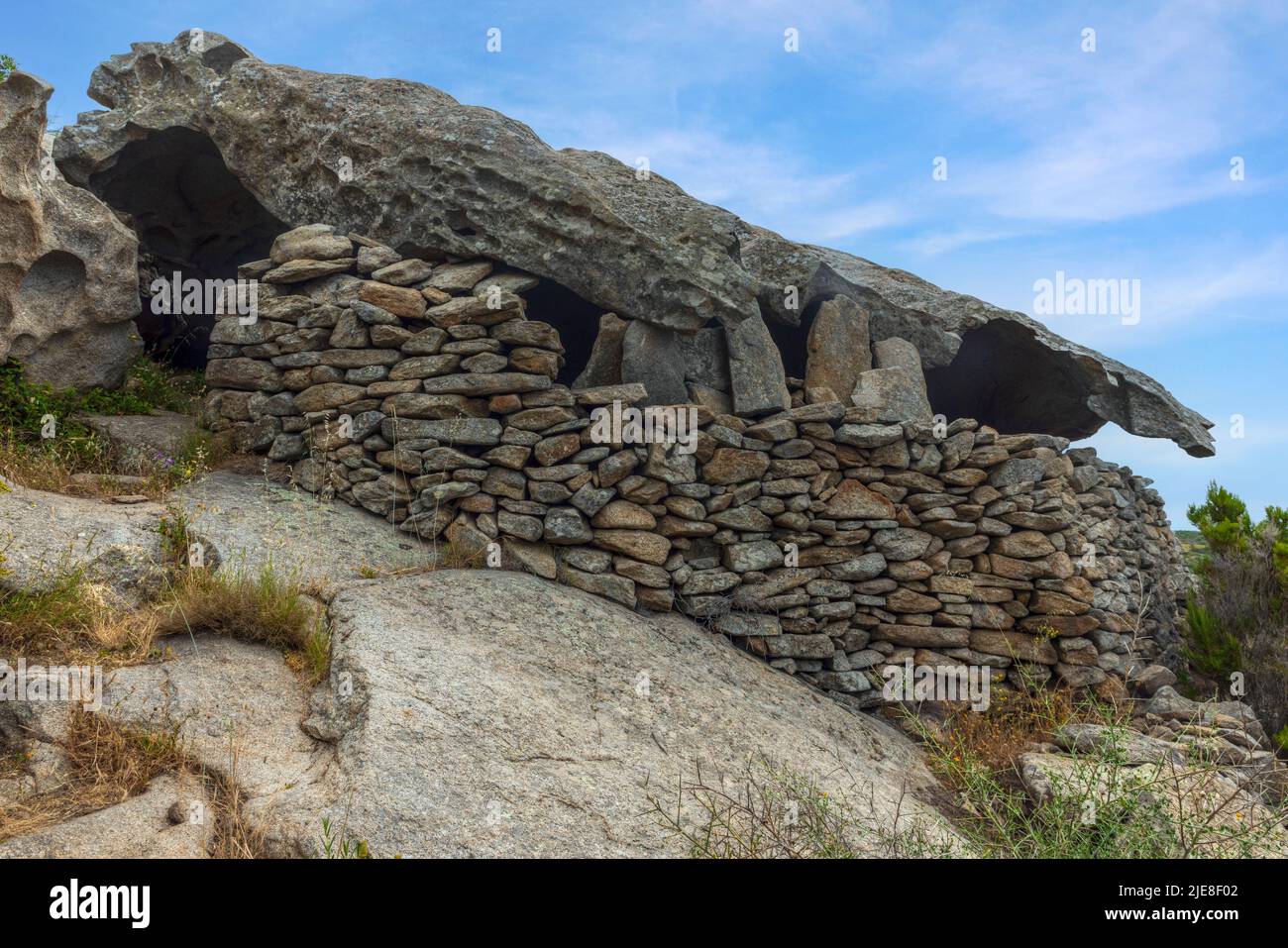 Via del Granito, San Piero, campo nell'Elba, Elba, Toscana, Italia Foto Stock