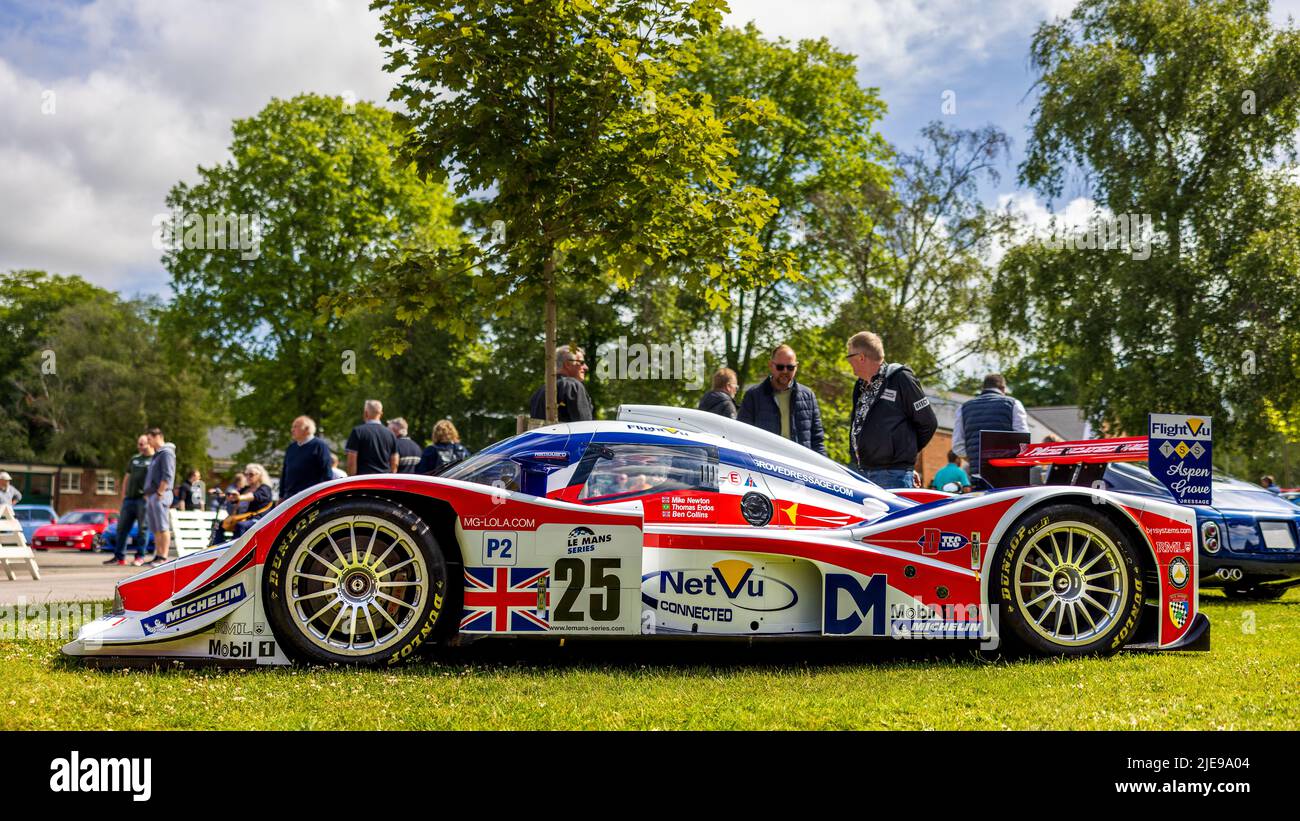 2008 Lola MG EX265C le Mans racing car in mostra al Bicester Scramle il 19th giugno 2022 Foto Stock