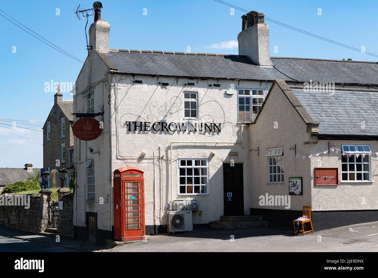 The Crown Inn, Monk Fryston, Selby, North Yorkshire, Inghilterra, REGNO UNITO Foto Stock