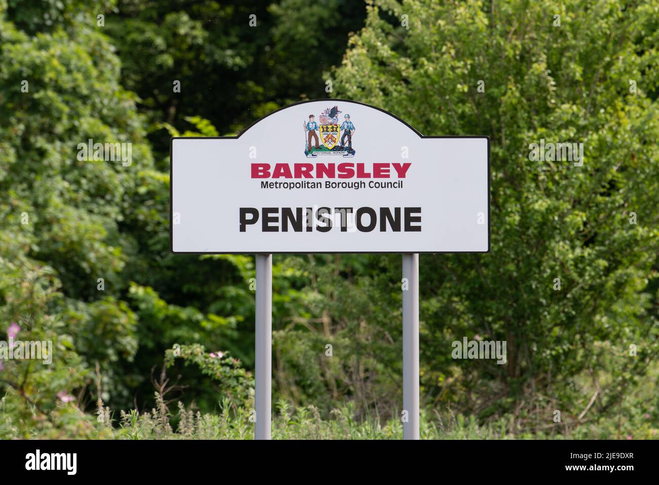 Segno Penistone, Barnsley, South Yorkshire, Inghilterra, Regno Unito Foto Stock