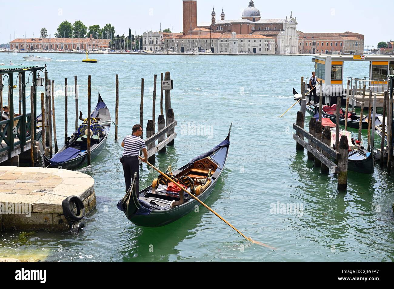 Venezia, Italia. Giugno 17, 2022. Lungomare Riva degli Schiavoni a Venezia Foto Stock