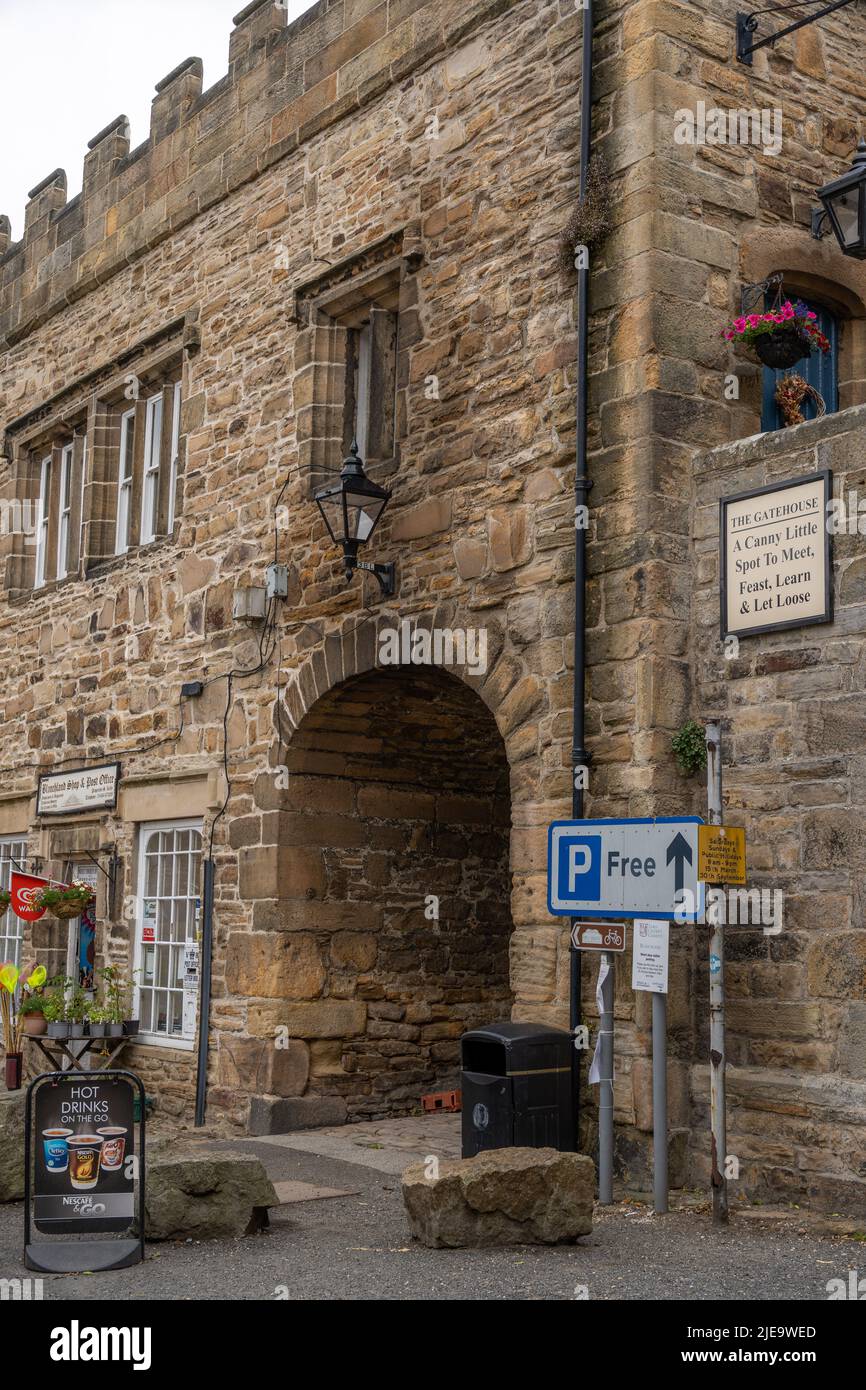 Blanchland Shop e Ufficio postale al centro del villaggio di Blanchland, Northumberland, Regno Unito. Foto Stock