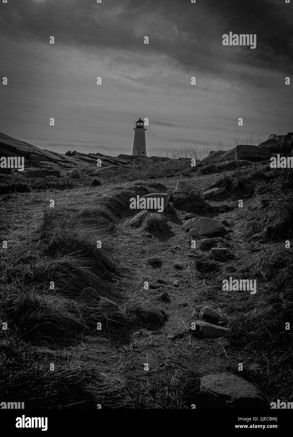 Peggy punta il faro a Peggy's Cove Nova Scotia Foto Stock