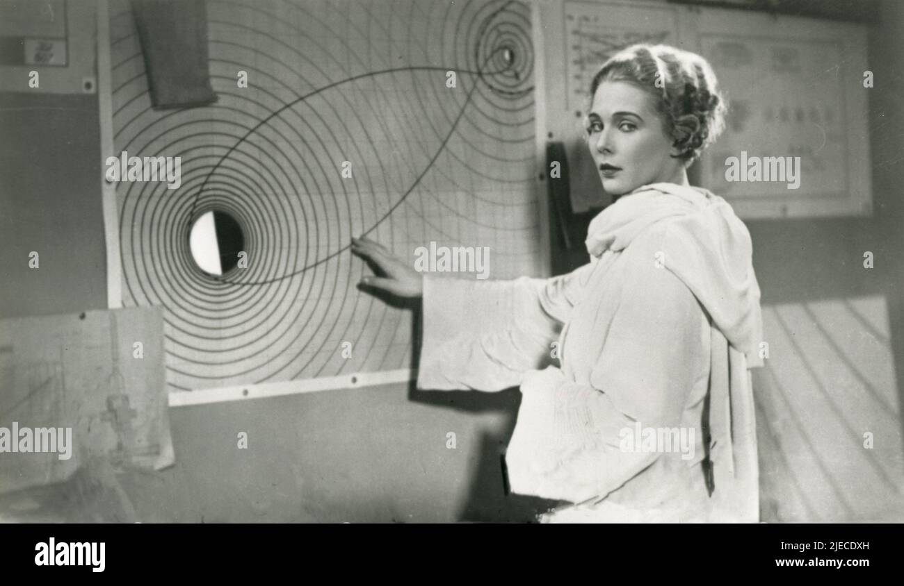 L'attrice austriaca Gerda Maurus nel film Woman in the Moon (Frau im Mond), Germania 1929 Foto Stock