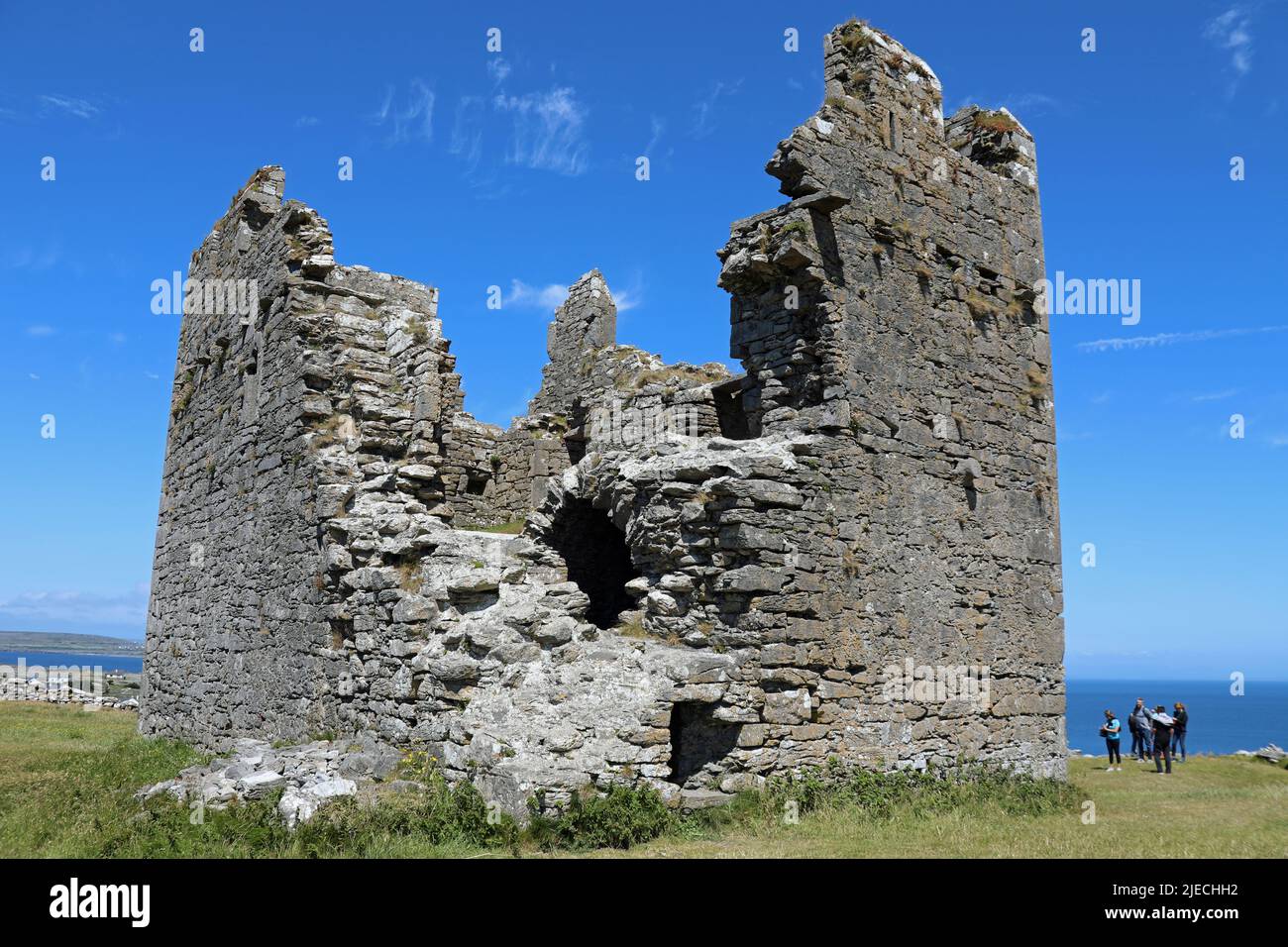 Resti del Castello di Furmina su Inishear Foto Stock