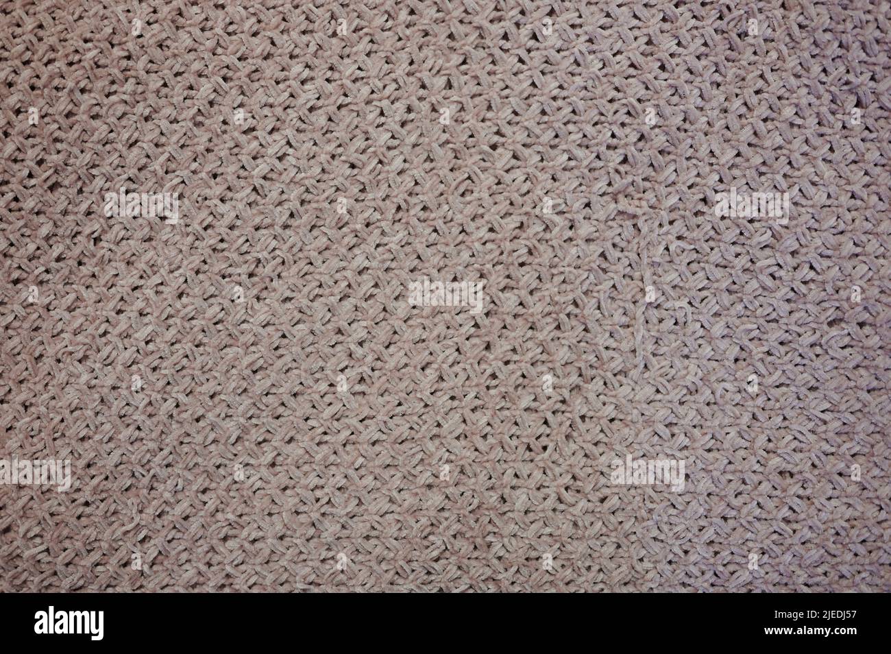 Tessuto in mesh grigia con vista ravvicinata dei fori Foto Stock