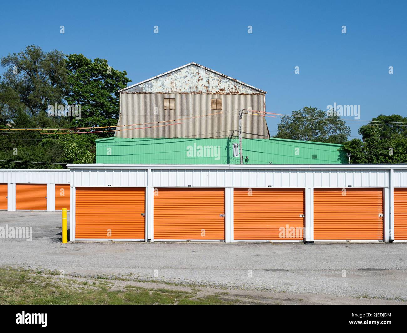 Edificio industriale a sud di San Luigi Foto Stock