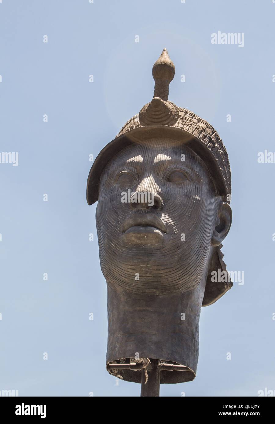 Statua di Zumbi dos Palmares a Rio de Janeiro, Brasile - 21 ottobre 2013 : facciata della statua di Zumbi dos Palmares a Rio de Janeiro. Foto Stock