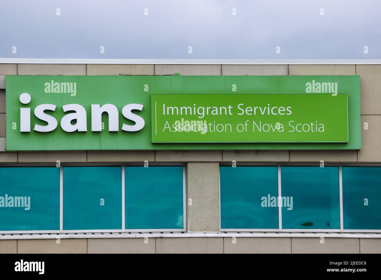 ISANS Office, Mumford, HALIFAX, CANADA - Immigration Services Association of Nova Scotia fornisce servizi di insediamento e integrazione agli immigrati. Foto Stock