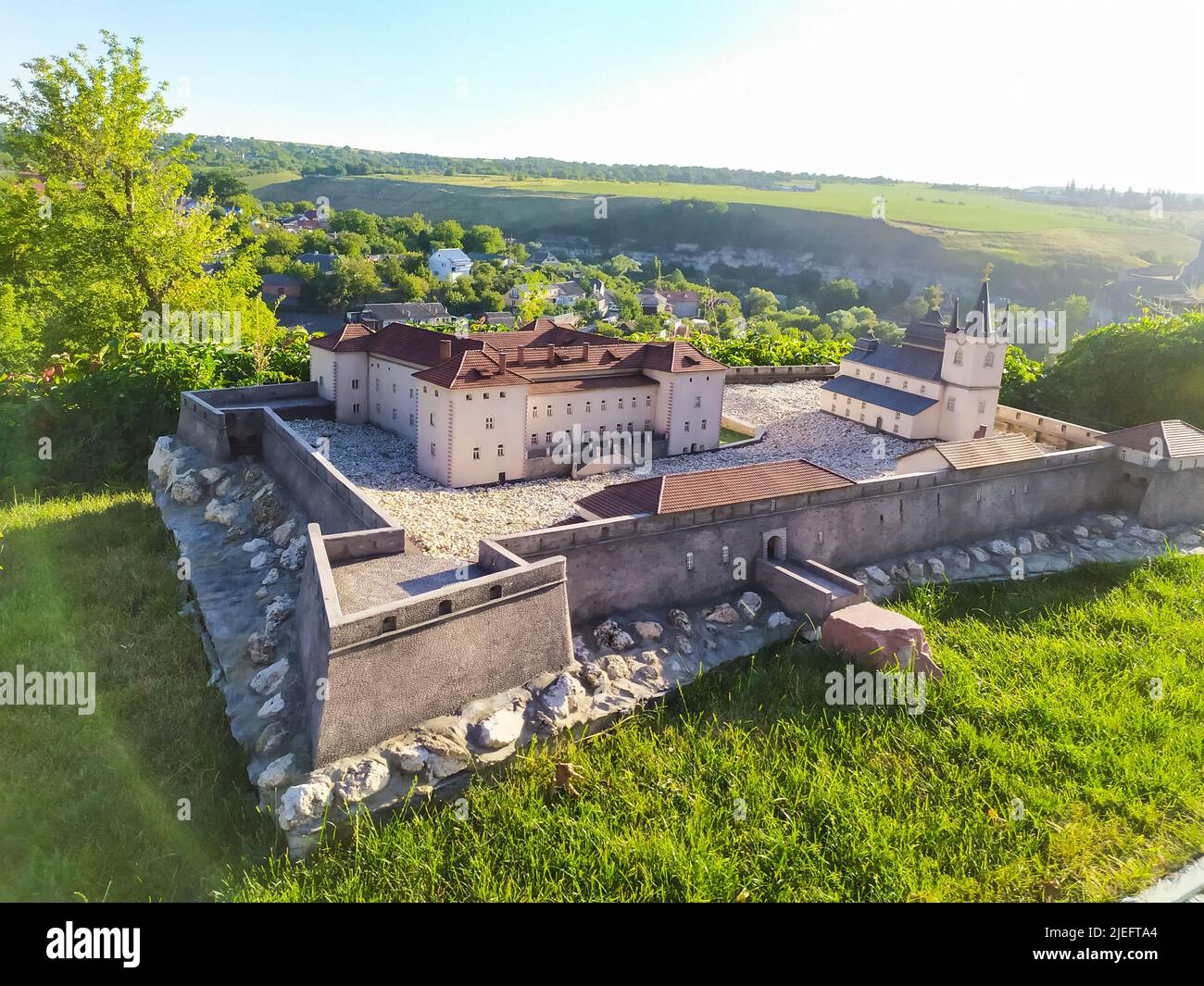 Copia Castello di Uzhhorod Foto Stock