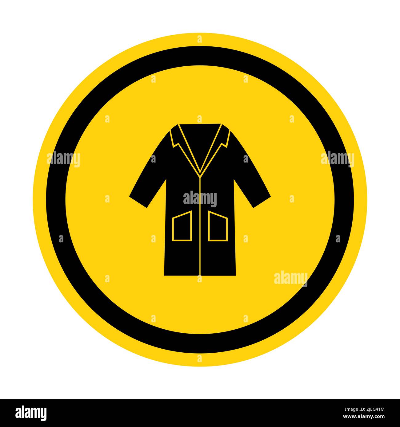 PPE Icon.Wear Smock Symbol Sign isolate on White background,Vector Illustration EPS.10 Illustrazione Vettoriale