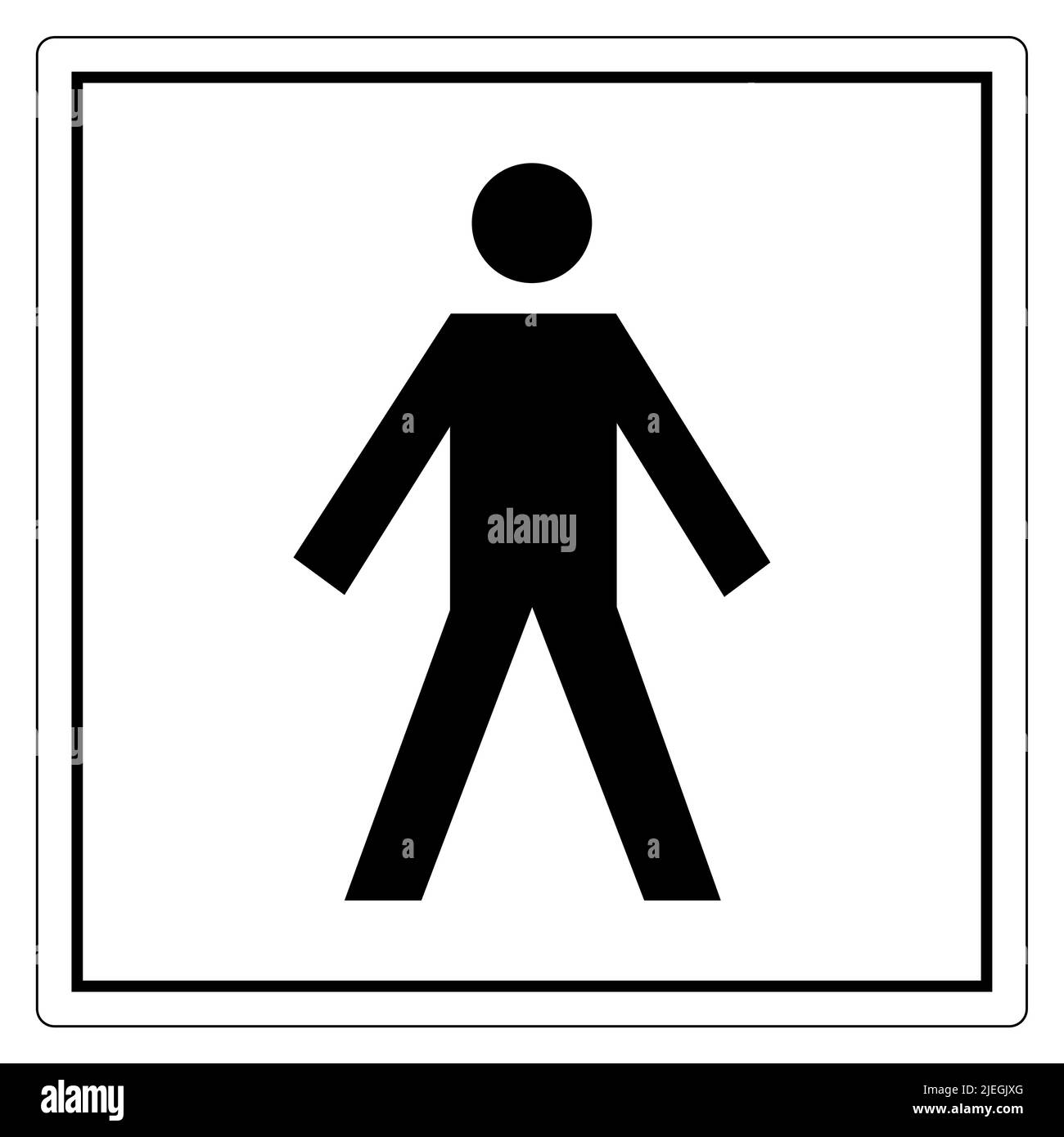 Type BF Applied Parts Symbol Sign isolate on White background, illustrazione vettoriale EPS.10 Illustrazione Vettoriale