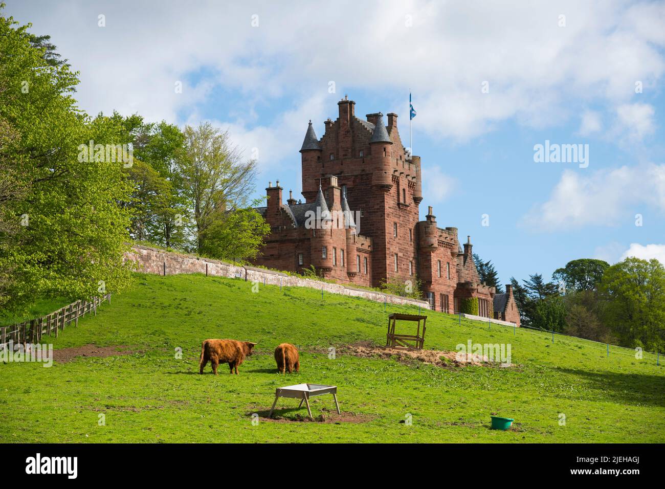 Ayton Castle, Berwickshire, Scozia Foto Stock