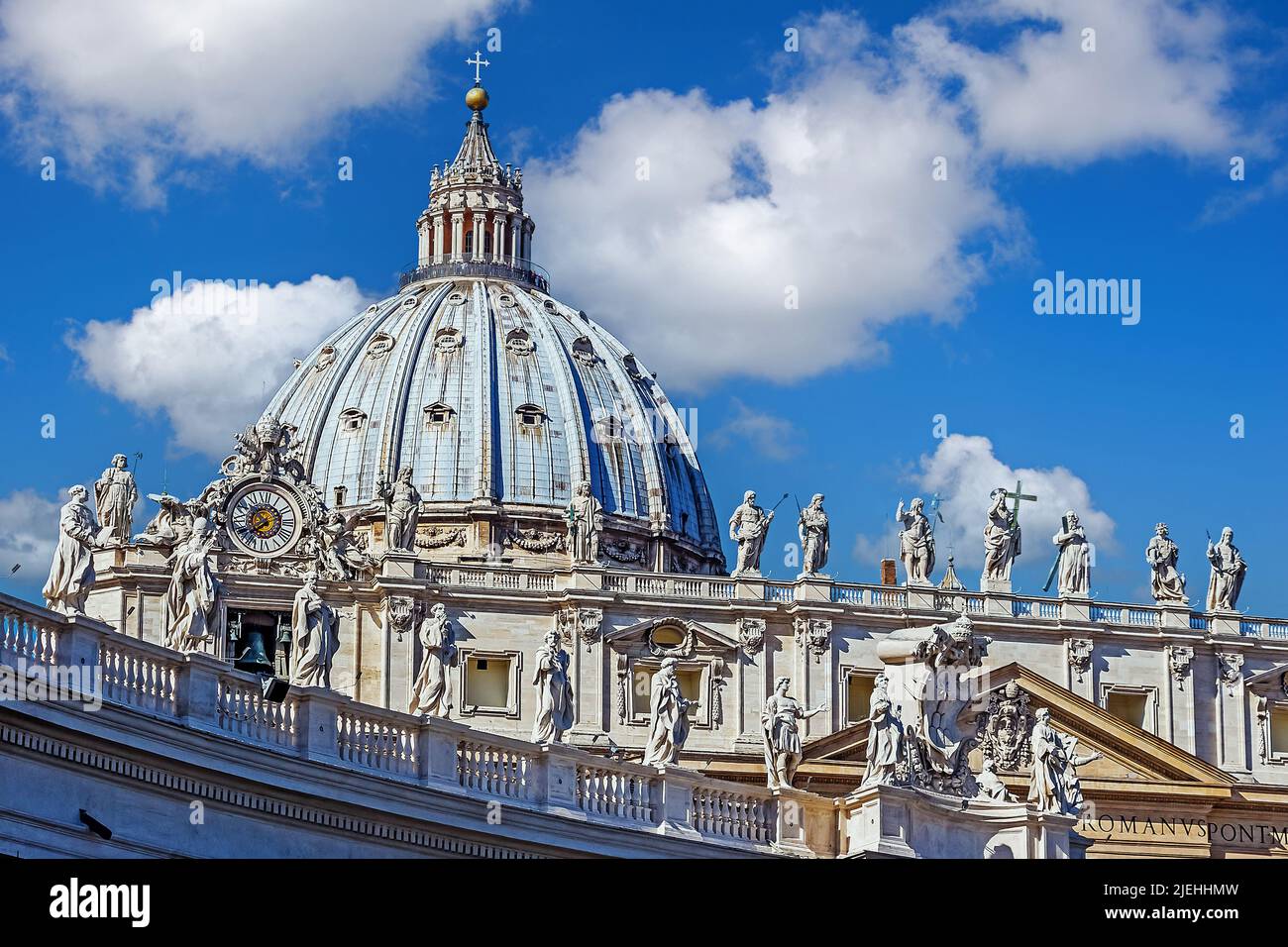 Italien, Rom, Petersdom, Kuppel, Foto Stock