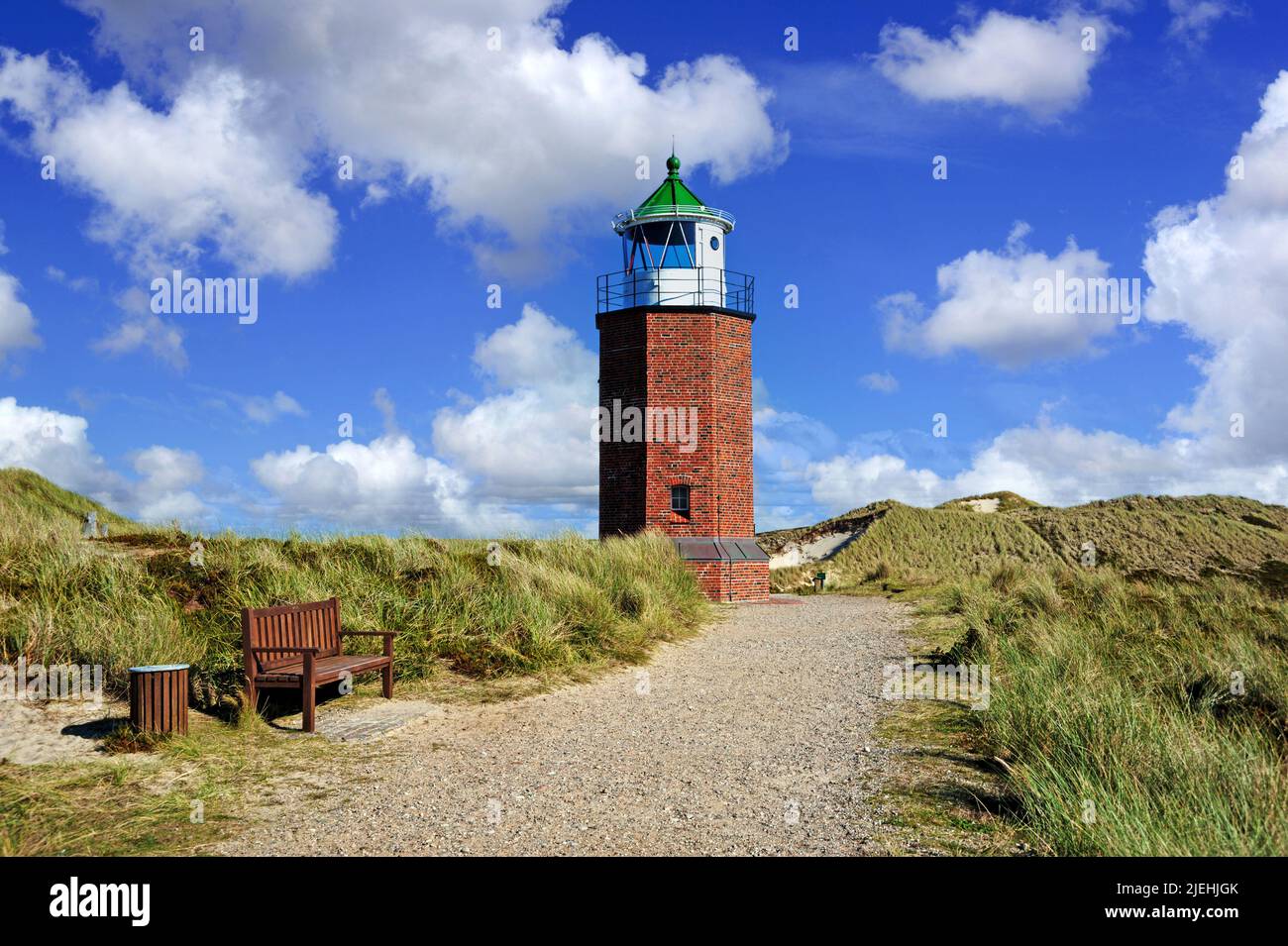Der alte Leuchtturm von Kampen, Insel Sylt, Schleswig-Holstein, Bundesrepublik Deutschland, Kampener Leuchtturm, Foto Stock
