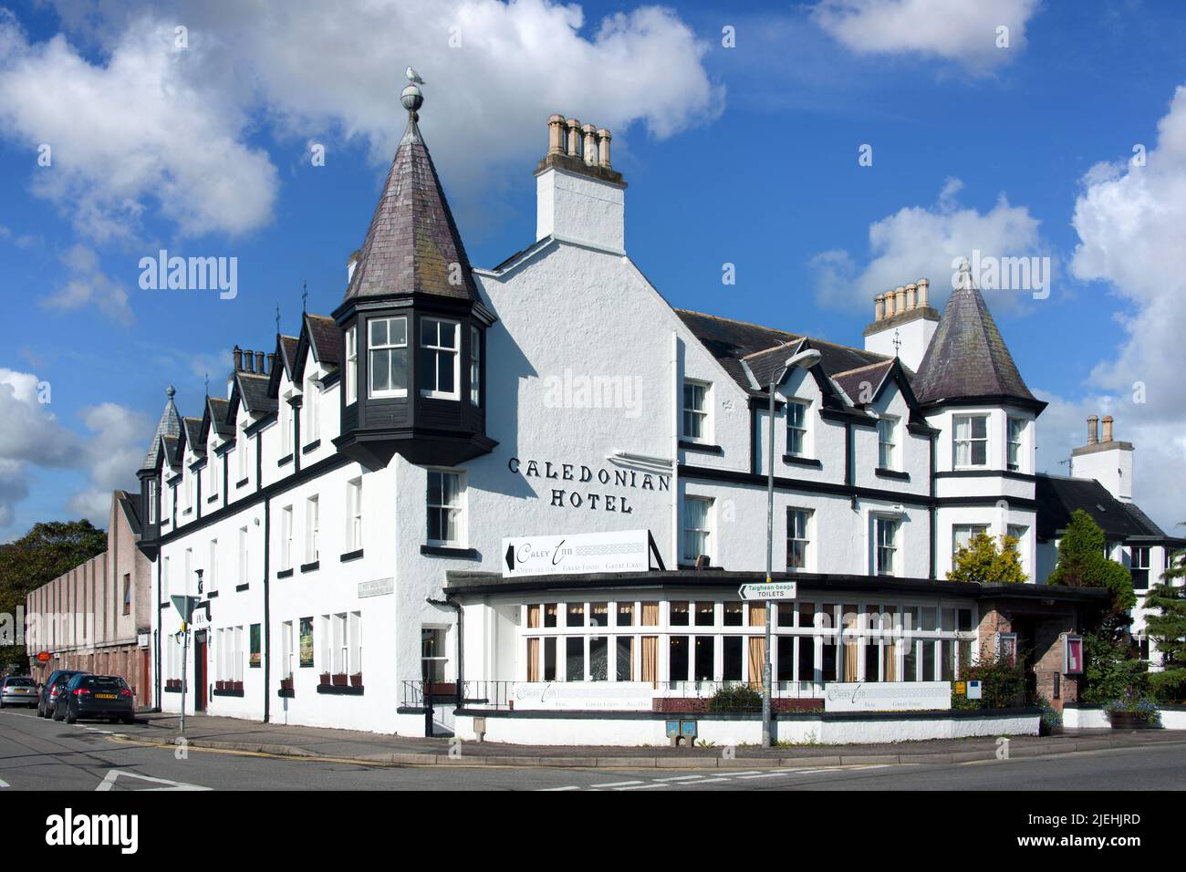 Das Caledonian Hotel, Ullapool, Ross and Cromarty, Highland, Schottland, Grossbritannien, Europa, Highlands, Foto Stock