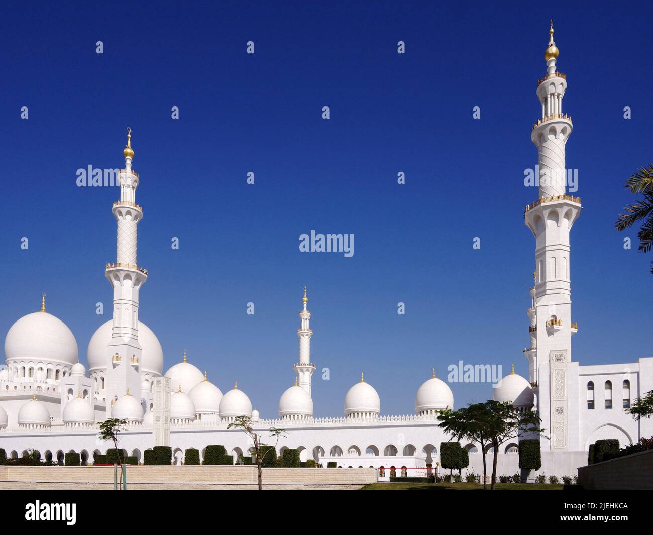 Scheich-Zayid-Moschee ad Abu Dhabi, Vereinigte Arabische Emirate, VAE, Foto Stock