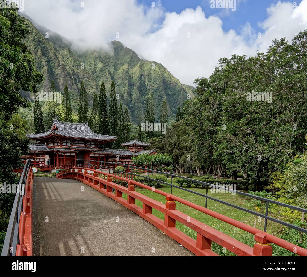 Der Byodo Tempel a Uji, Giappone, buddhistischer Tempel umgebaut 1052, vorher ein Landhaus, Foto Stock