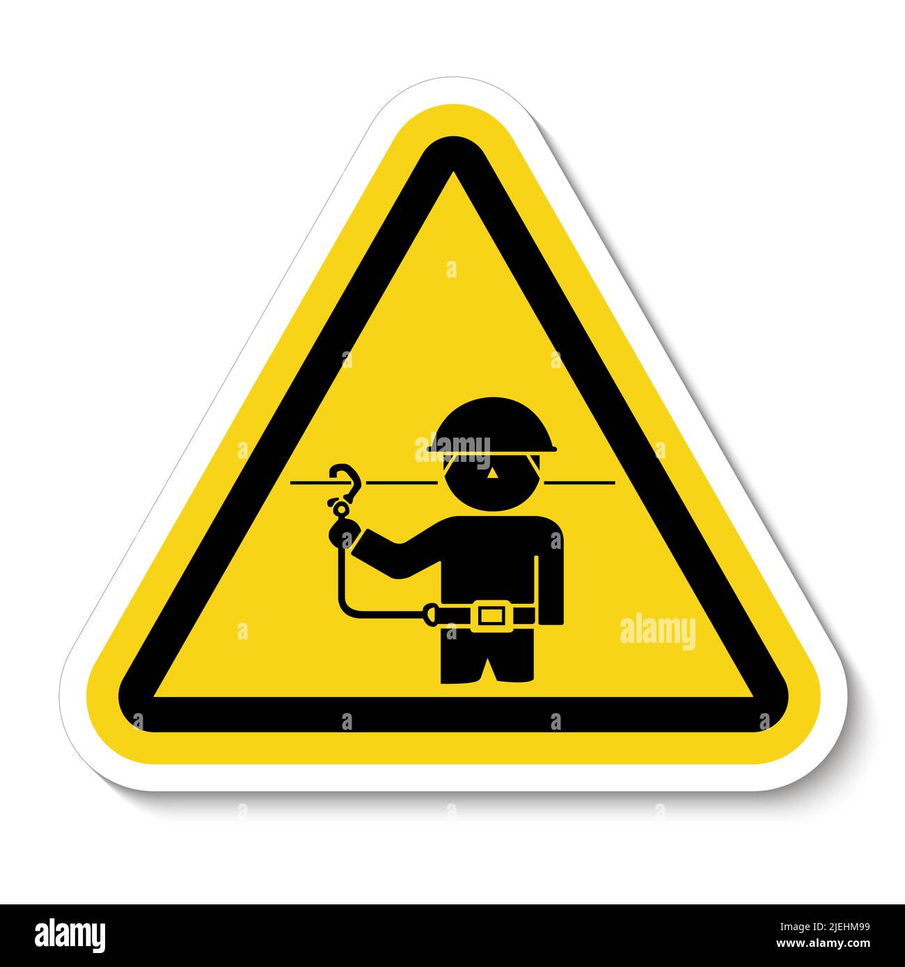 Icona PPE.utilizzare cinture di sicurezza simbolo segno isolare su sfondo bianco,illustrazione vettoriale EPS.10 Illustrazione Vettoriale