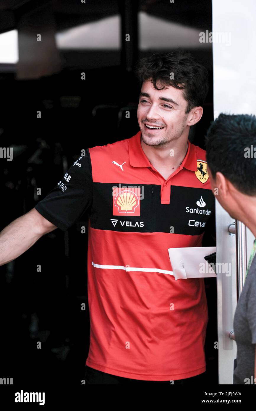 BARCELLONA, ITALIA, 22. Mayl: ,#16, Charles LECLERC, MCO, Team Scuderia Ferrari, F1-75, Motore Ferrari 065 , durante il GP di Formula 1 in Spagna della r Foto Stock