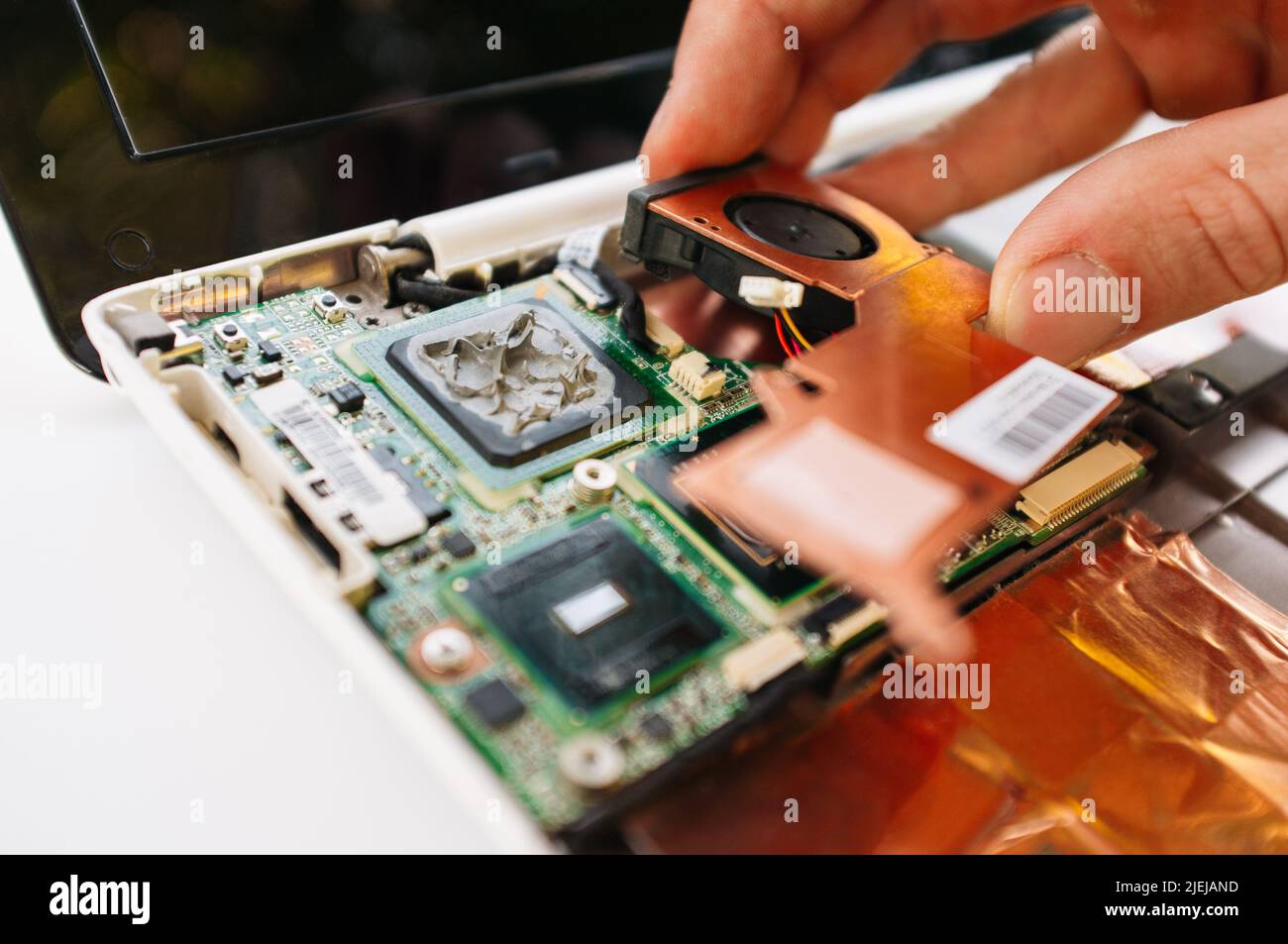 Servizio di garanzia del portatile (pc, computer) Foto Stock