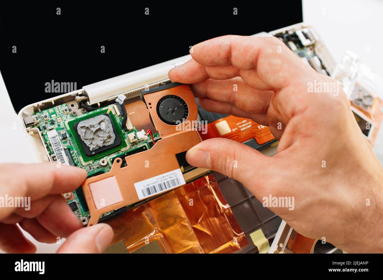 Servizio di garanzia del portatile (pc, computer) Foto Stock