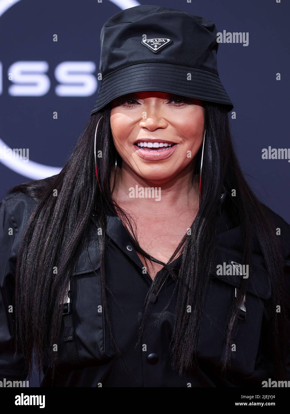 LOS ANGELES, CALIFORNIA, USA - GIUGNO 26: Tisha Campbell-Martin arriva al BET Awards 2022 che si tiene al Microsoft Theatre di Los Angeles Live il 26 giugno 2022 a Los Angeles, California, Stati Uniti. (Foto di Xavier Collin/Image Press Agency) Credit: Image Press Agency/Alamy Live News Foto Stock