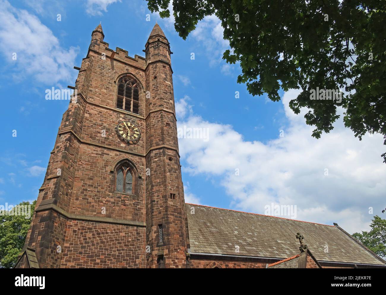 St Thomas Anglican Church, Stockton Heath, Warrington, Cheshire, Inghilterra, REGNO UNITO, Foto Stock