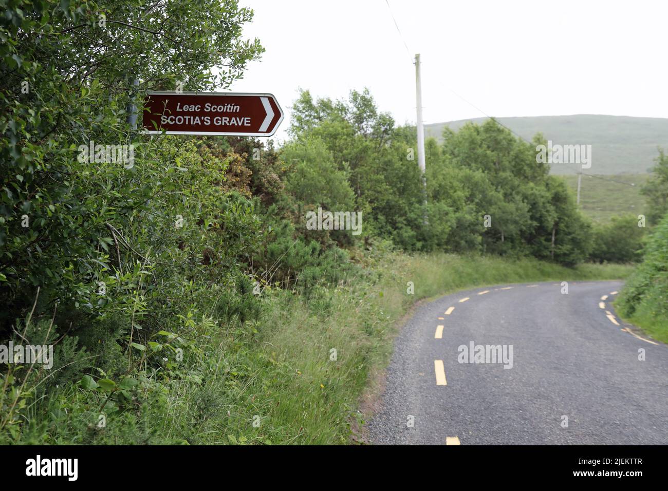 Scotia's grave segno vicino Tralee nella contea di Kerry Foto Stock