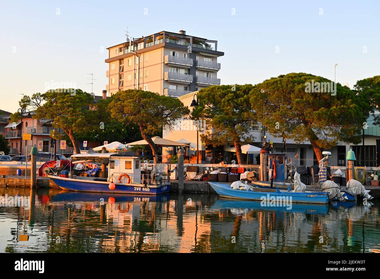 Caorle, Italia. Porto di pesca a Caorle Foto Stock