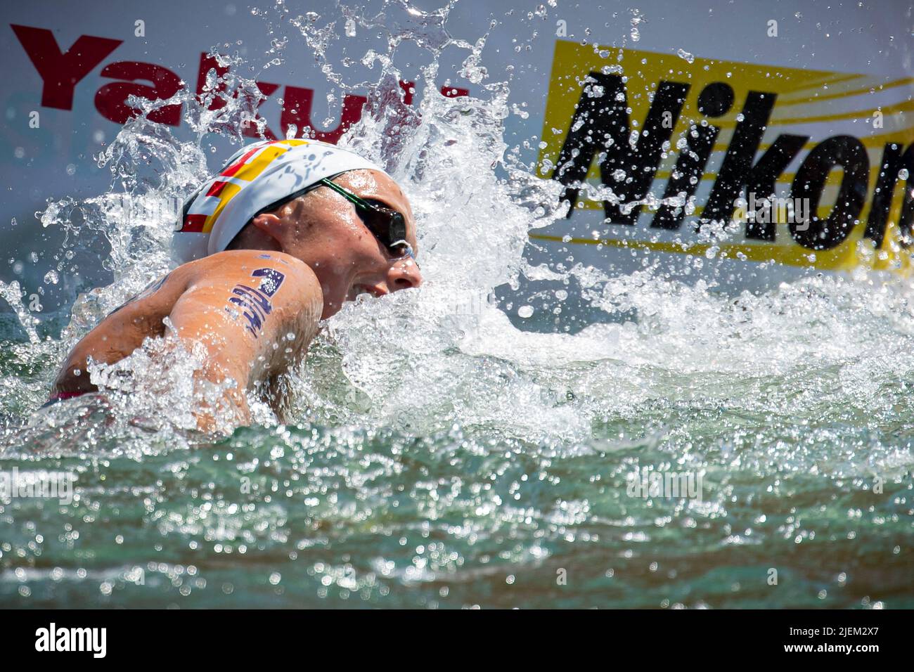 BECK Leonie GER Open Water Swimming Women’s 5km FINA 19th World Championships Budapest 2022 Budapest, Lago Lupa 27/06/22 Foto Giorgio Perottino / Deepbluemedia / Insidefoto Foto Stock