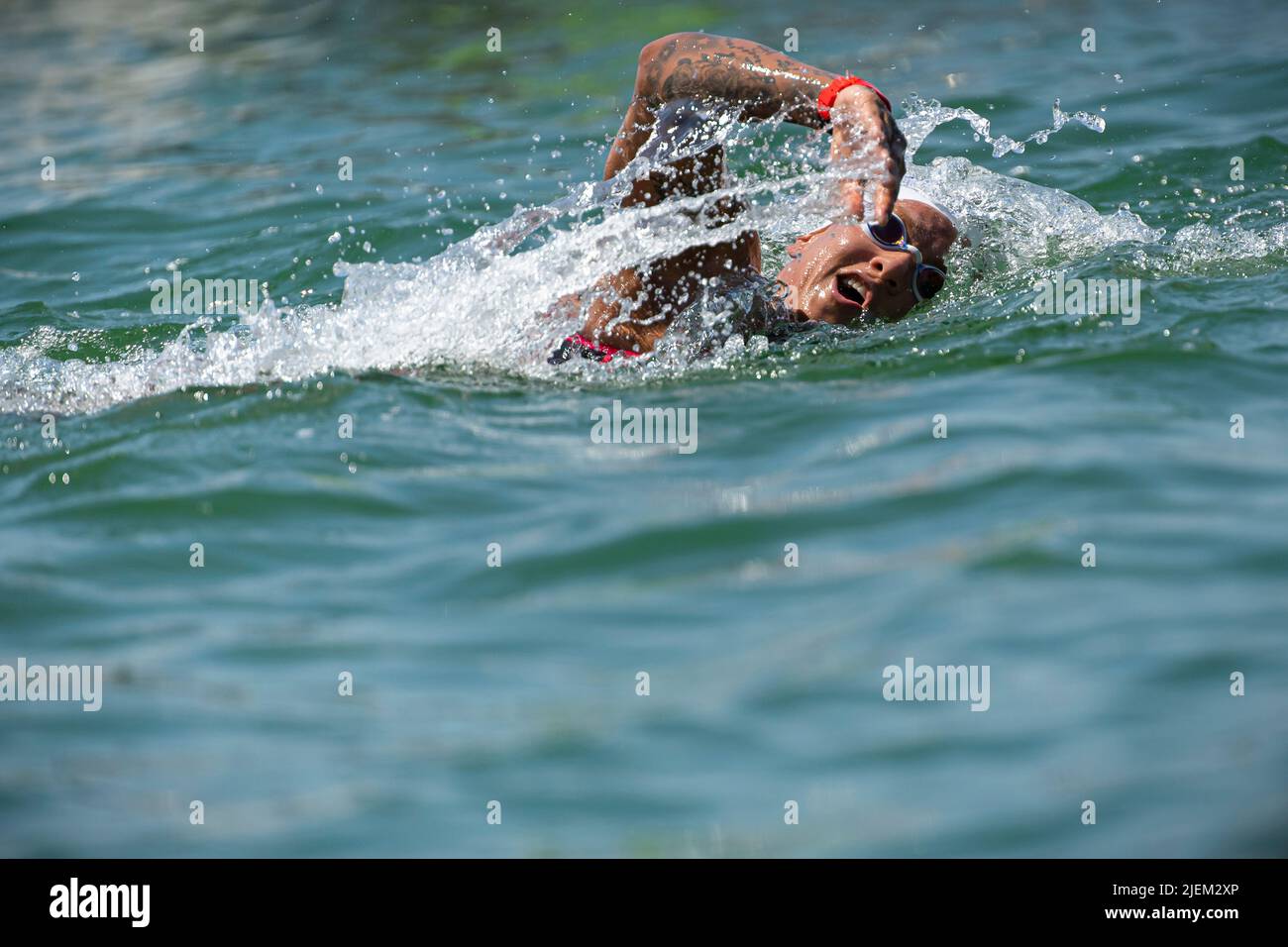 Ana de JESUS SOARES da CUNHA BRA Open Water Swimming Women’s 5km FINA 19th World Championships Budapest 2022 Budapest, Lago Lupa 27/06/22 Foto Giorgio Perottino / Deepbluemedia / Insidefoto Foto Stock