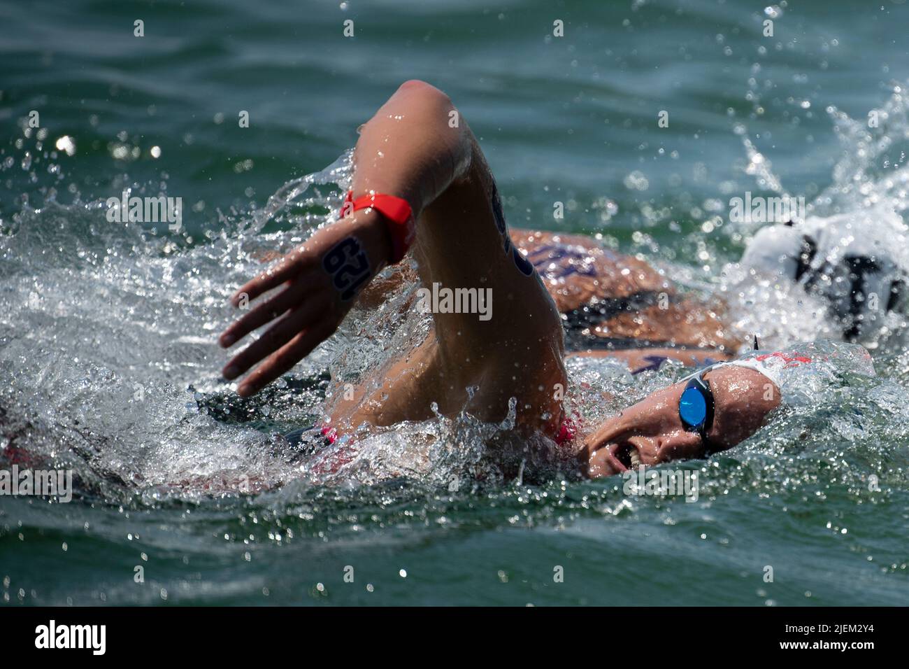 MULLER Aurelie fra Open Water Swimming Women’s 5km FINA 19th World Championships Budapest 2022 Budapest, Lago Lupa 27/06/22 Foto Giorgio Perottino / Deepbluemedia / Insidefoto Foto Stock