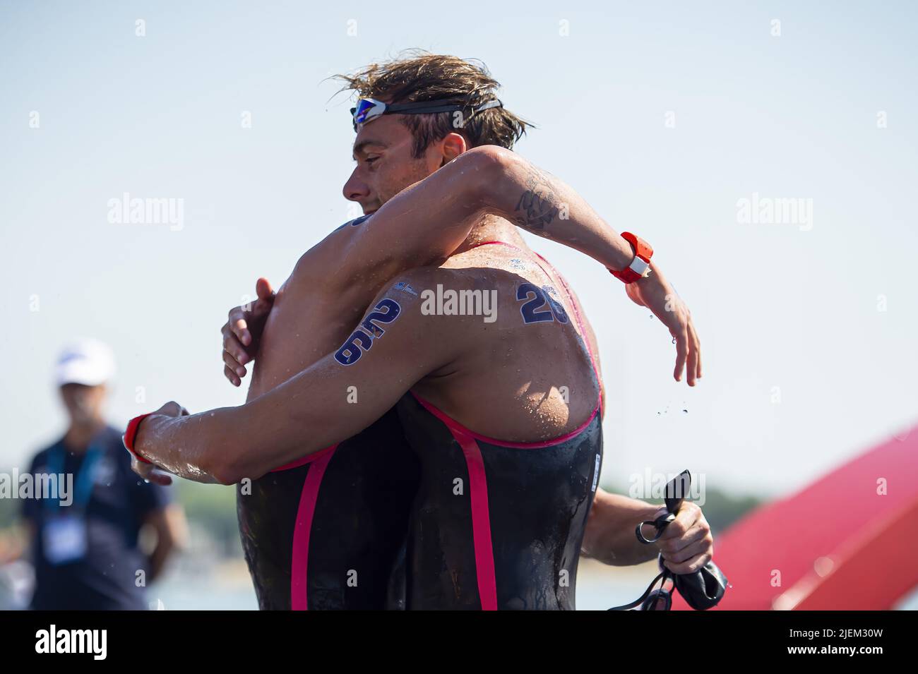 Budapest, Ungheria. 27th giugno 2022. PALTRINIERI Gregorio ITA Open Water Swimming FINA 19th World Championships Budapest 2022 Budapest, Lago di Lupa 27/06/22 Foto Giorgio Perottino/Deepbluemedia/Insidefoto Credit: Insidefoto srl/Alamy Live News Foto Stock