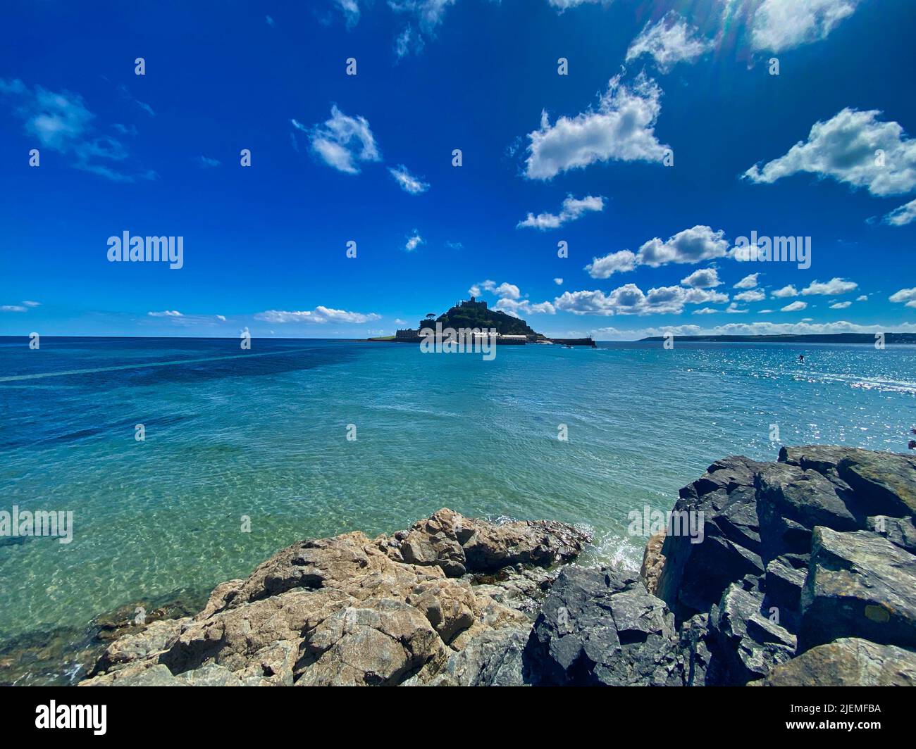 Monte di San Michele in Cornovaglia, Inghilterra Foto Stock