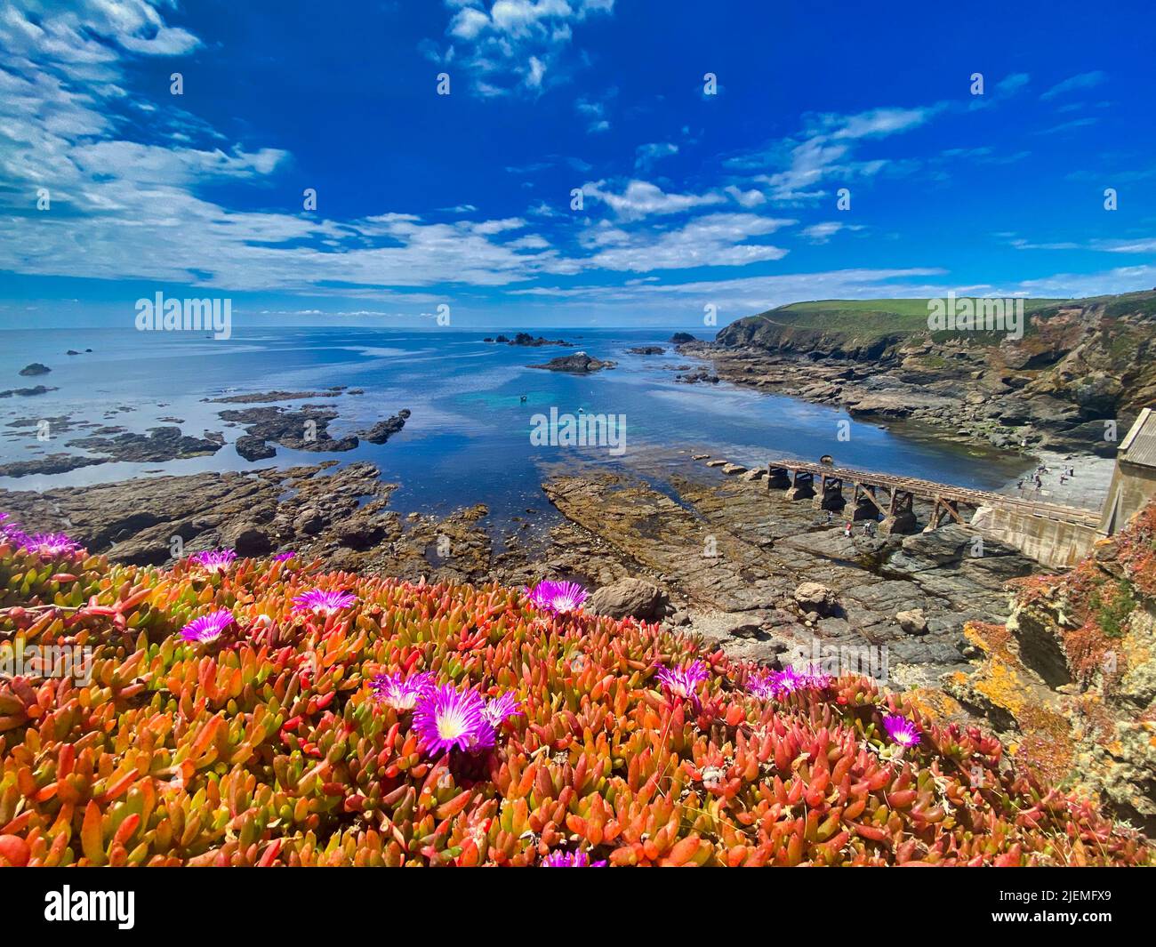 La penisola di Lizard in Cornovaglia, Inghilterra Foto Stock