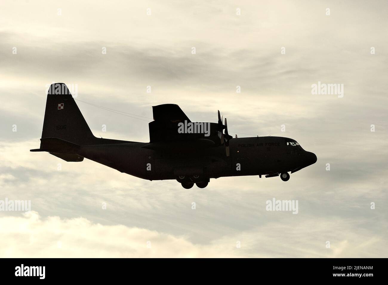 C-130H Hercules, Lockheed, trasporto militare, militare, trasporto aereo militare. Foto Stock