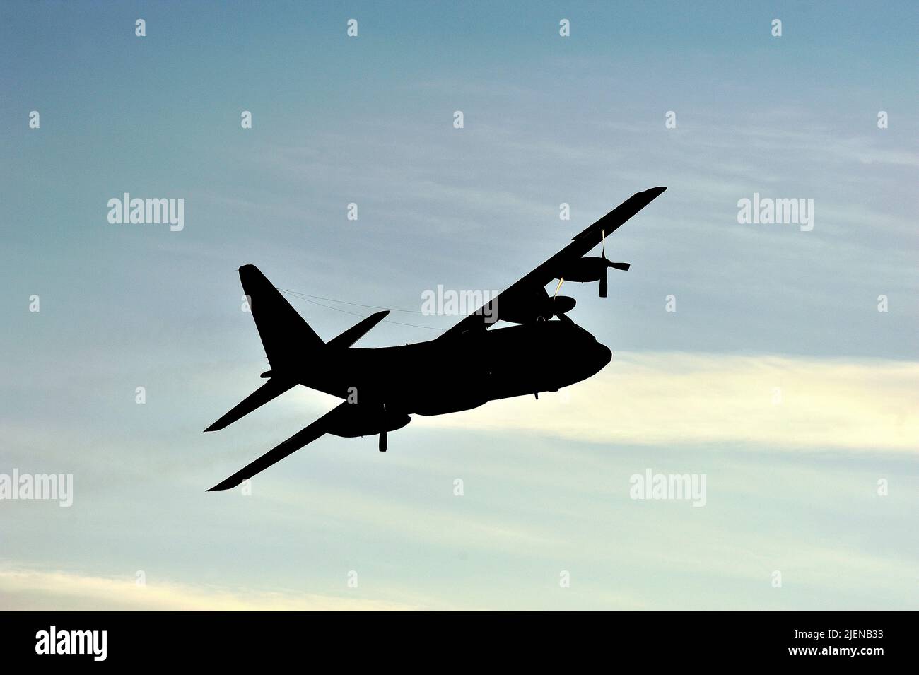 C-130H Hercules, Lockheed, trasporto militare, militare, trasporto aereo militare. Foto Stock