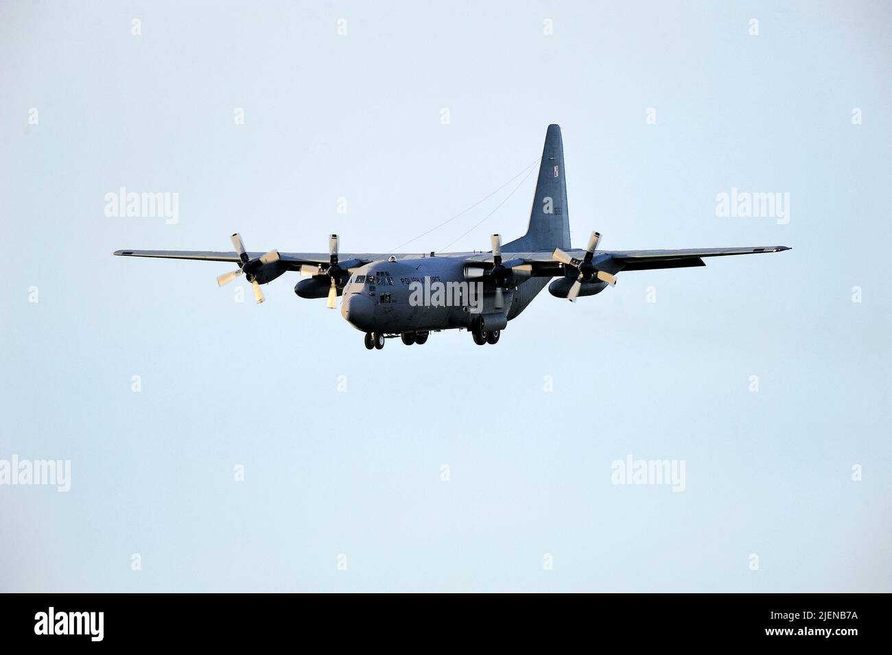 C-130H Hercules, Lockheed, trasporto militare, militare, trasporto aereo militare. Foto Stock